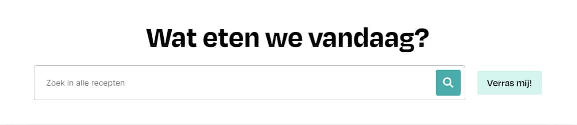Nieuwe site Lekker eten met Linda zoekfunctie 1