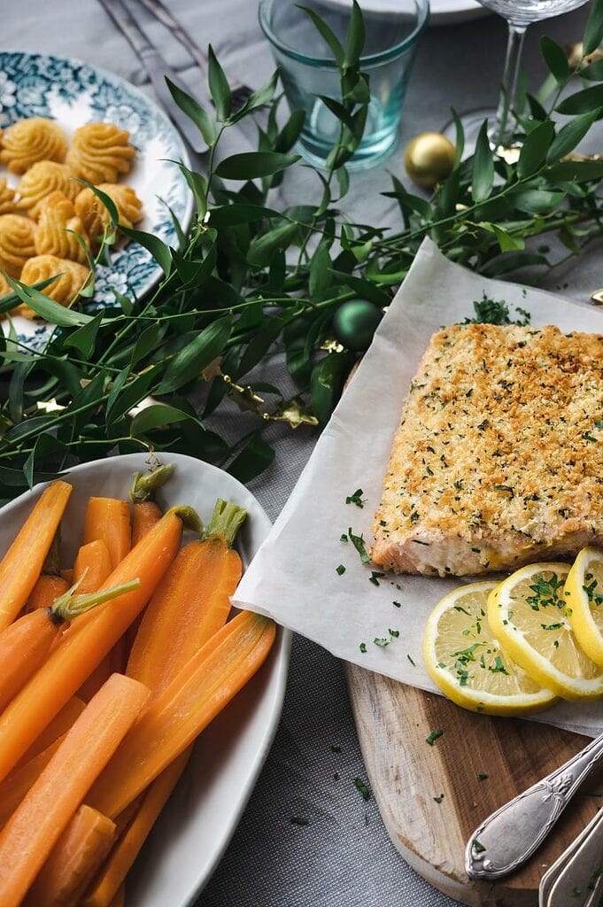 Zalm met Italiaanse kruidenkorst