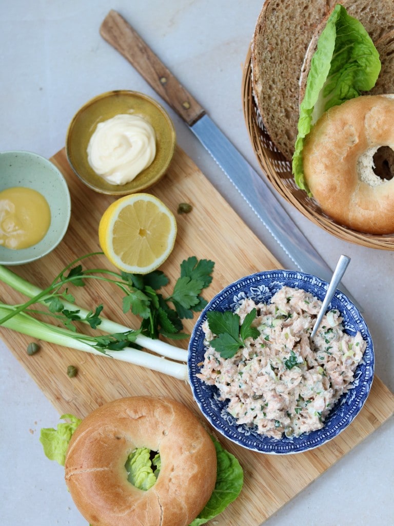Zalmsalade maken