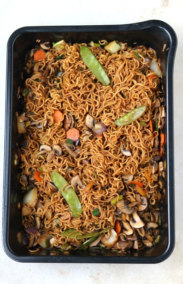 Noedels ovenschotel, eenpansgerecht