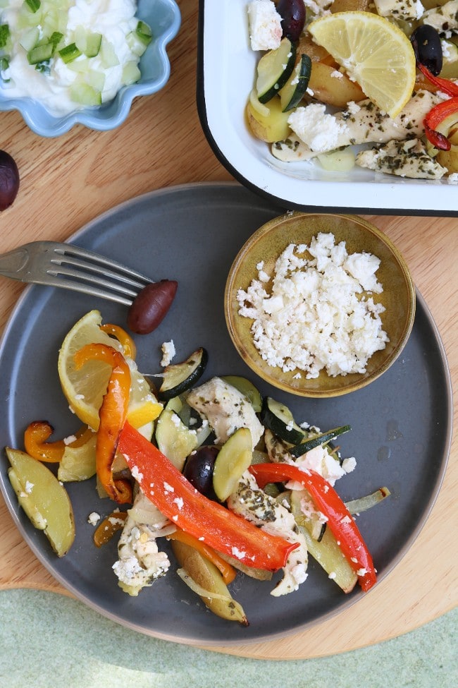 Traybake recept: grieks