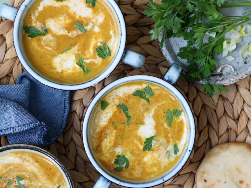 Pittige zoete aardappelsoep