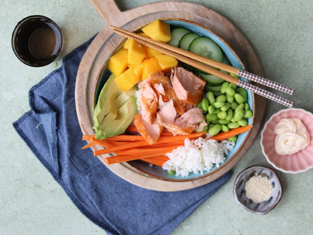 Poke bowl met zalm