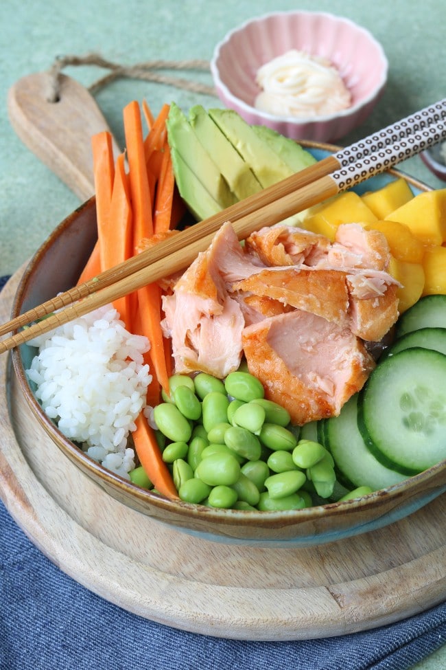 Poke bowl met zalm
