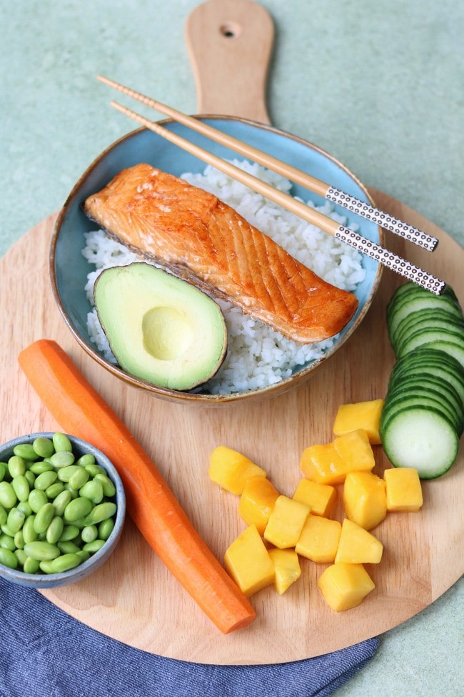 Poke bowl met zalm