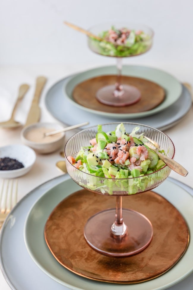 Garnalencocktail met avocado 
