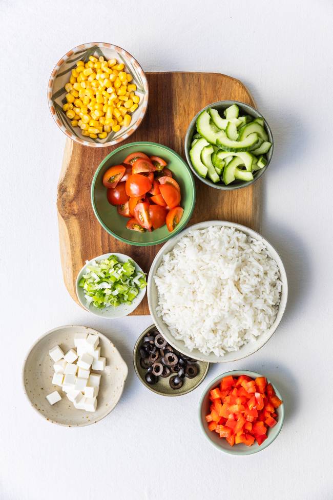 Rijstsalade