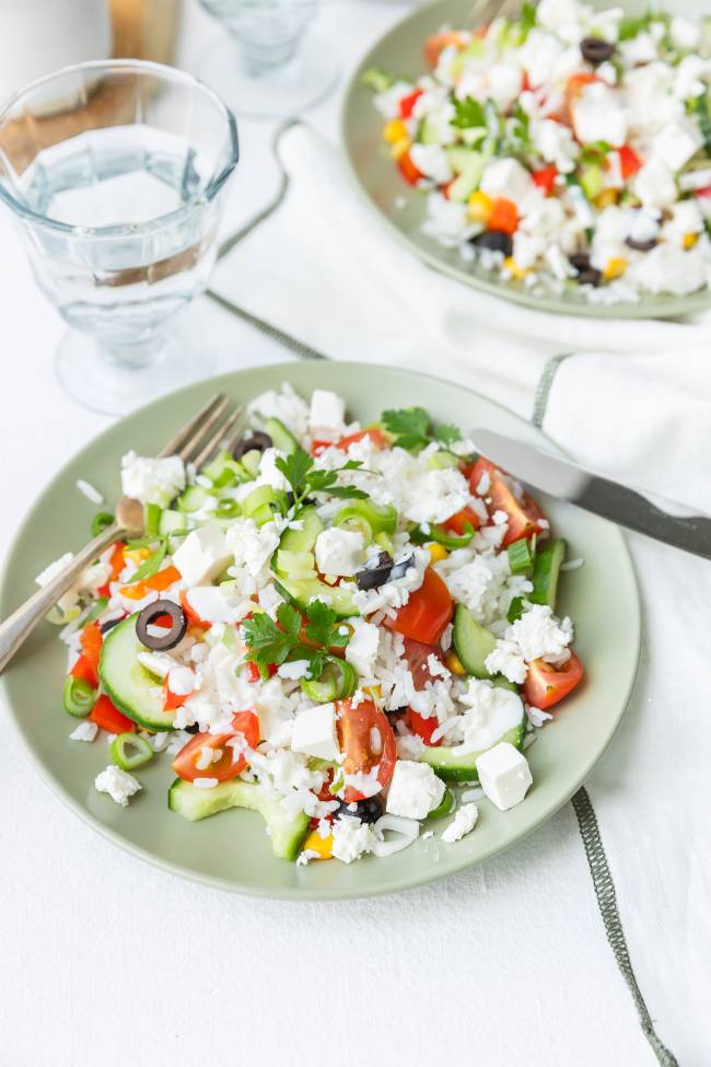 Rijstsalade