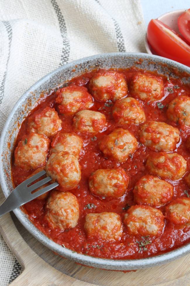 Balletjes in tomatensaus