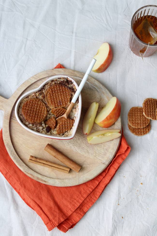 Stroopwafel havermout uit de oven