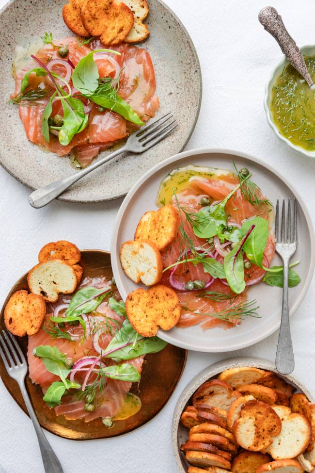 Zalm carpaccio