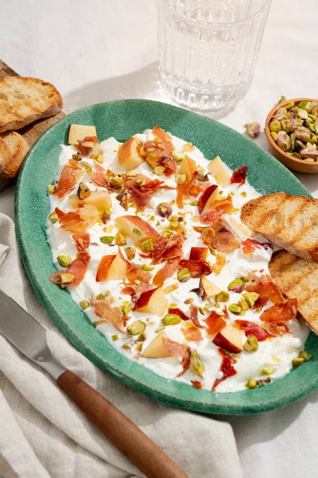 Burrata plank