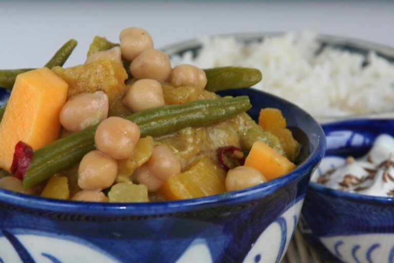 Sam Stern’s groentekorma met kokosrijst