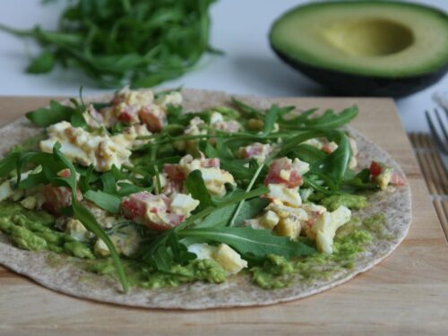 wrap eiersalade en avocado