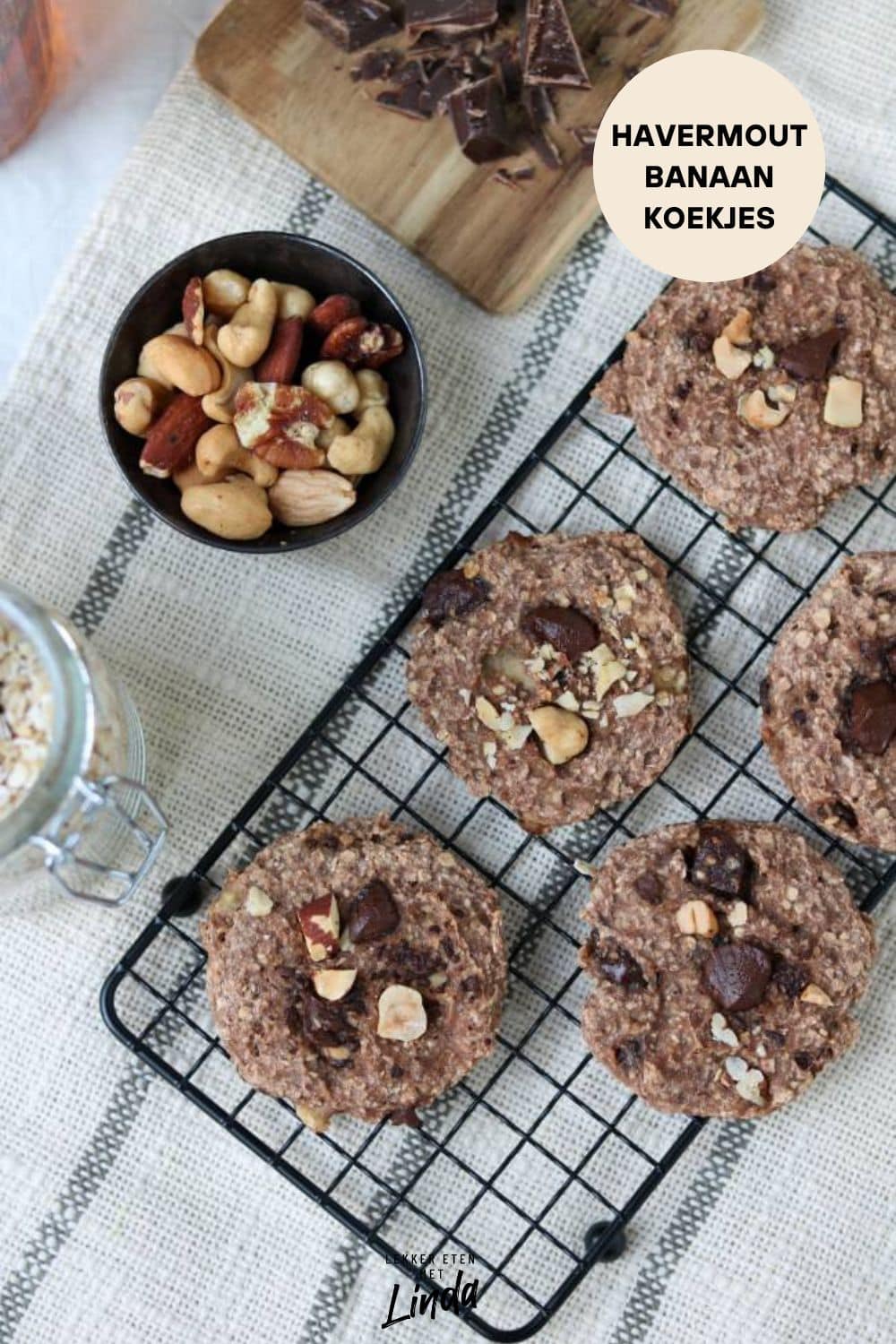 Havermout banaan koekjes