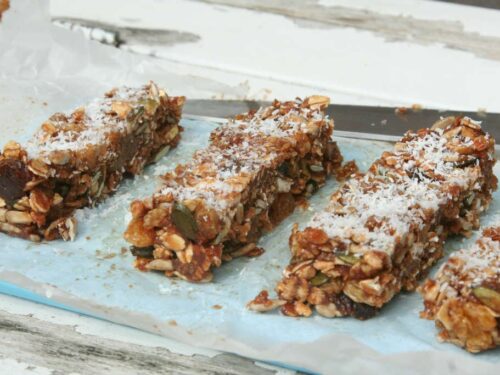 Gezonde rijstwafel mueslireep