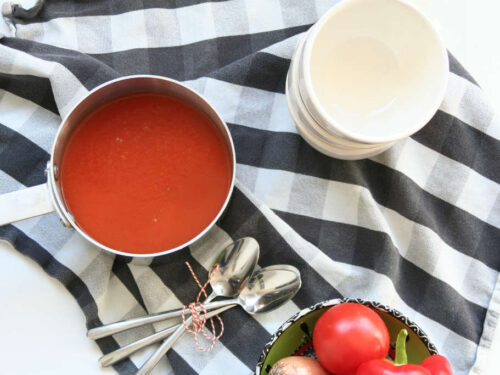 Tomaten paprika soep
