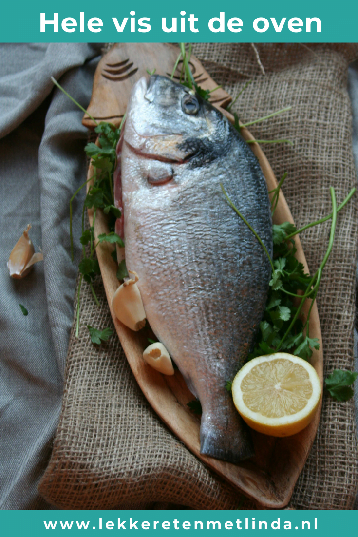 Hele dorade uit de oven