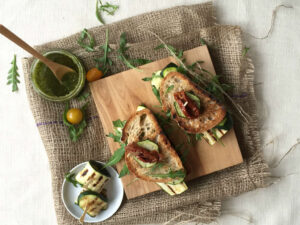 sandwich gegrilde courgette