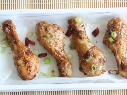 Sticky kipdrumsticks uit de oven