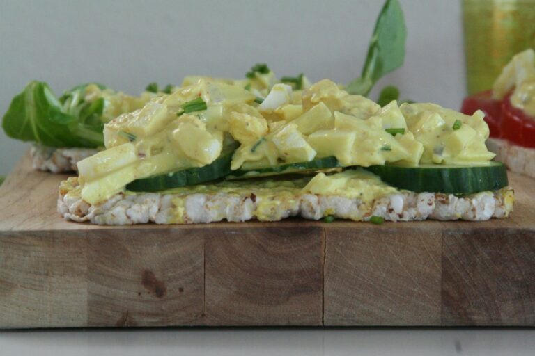 Zelfgemaakte eiersalade