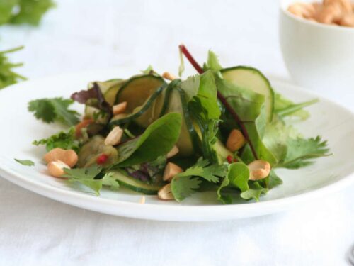 Komkommersalade met limoendressing