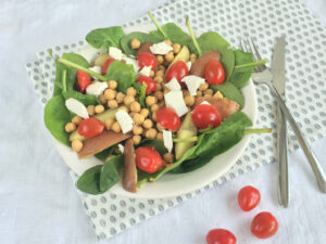 aardappel spinazie salade