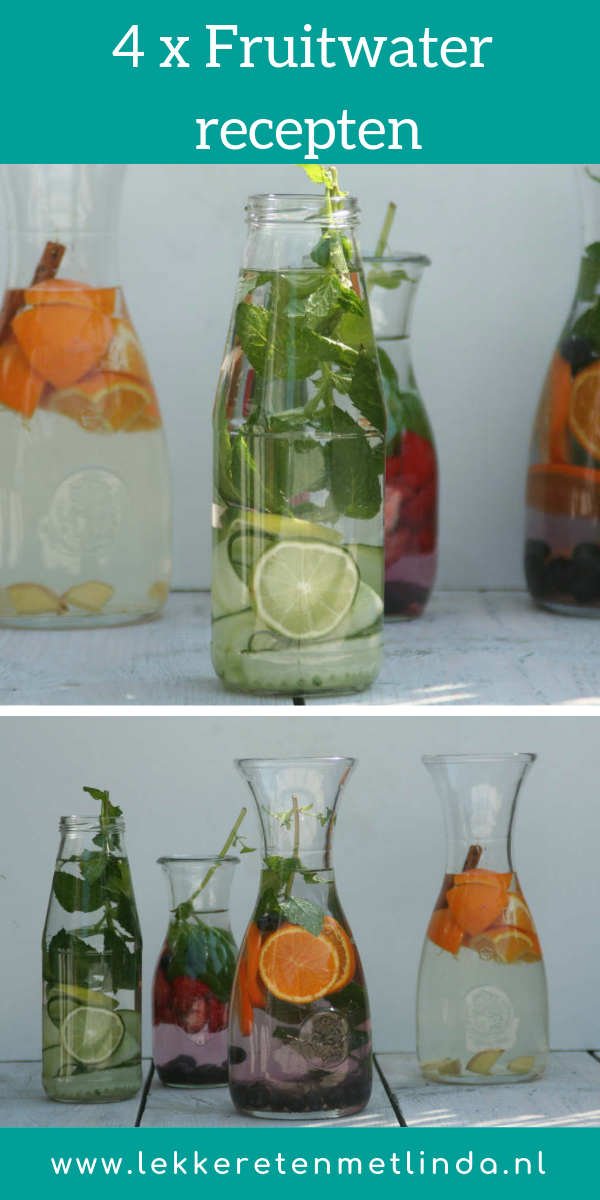 Fruitwater maken, fruitwater recepten