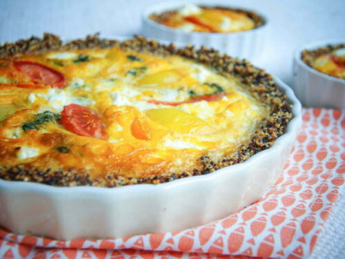 Quiche met spinazie