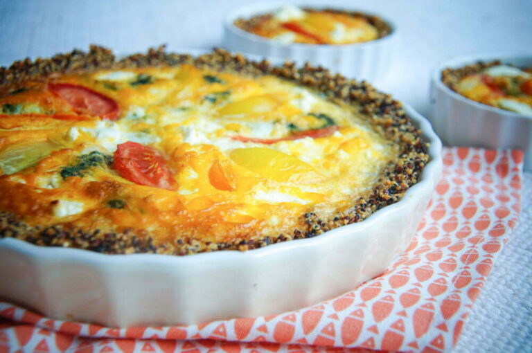 Quiche met spinazie