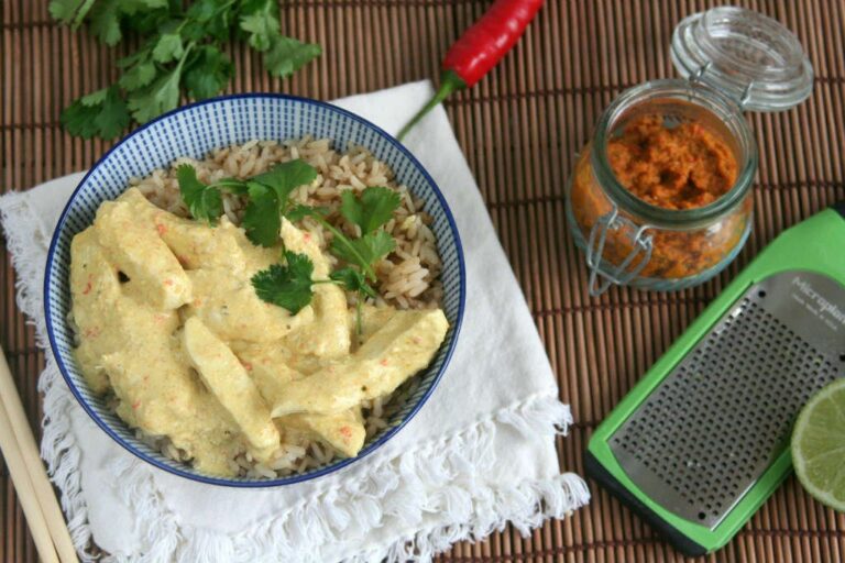 Thaise rode curry met kip