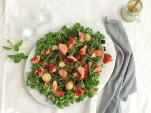 warmgerookte zalm salade