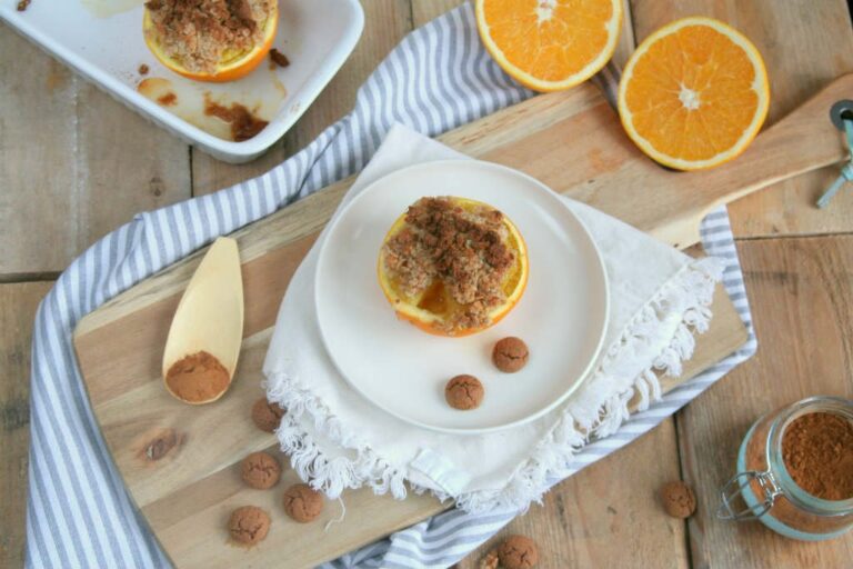 Speculaas sinaasappel crumble