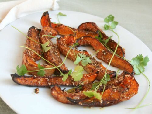 geroosterde pompoen met zaatar