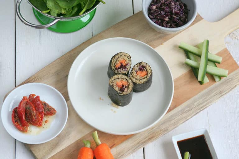 Quinoa sushi rolls