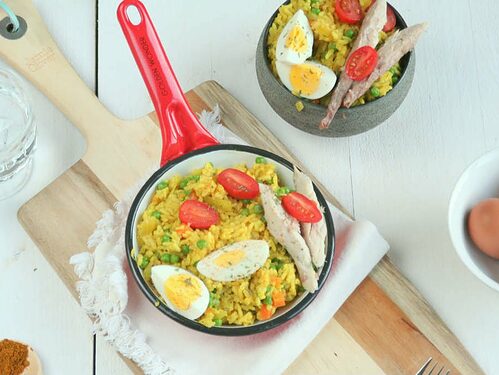 Kedgeree met makreel