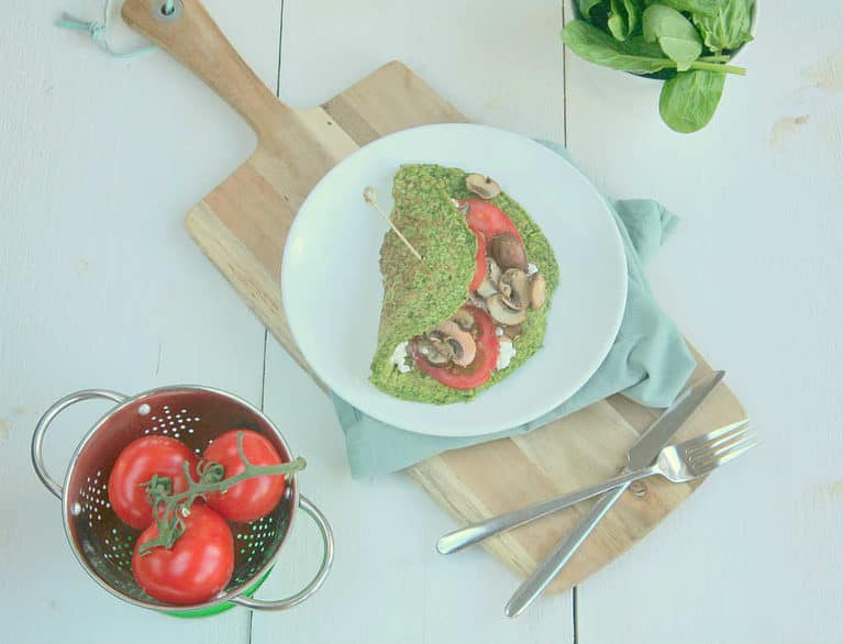 Spinazie havermout wraps