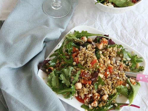 Freekeh salade met abrikoss