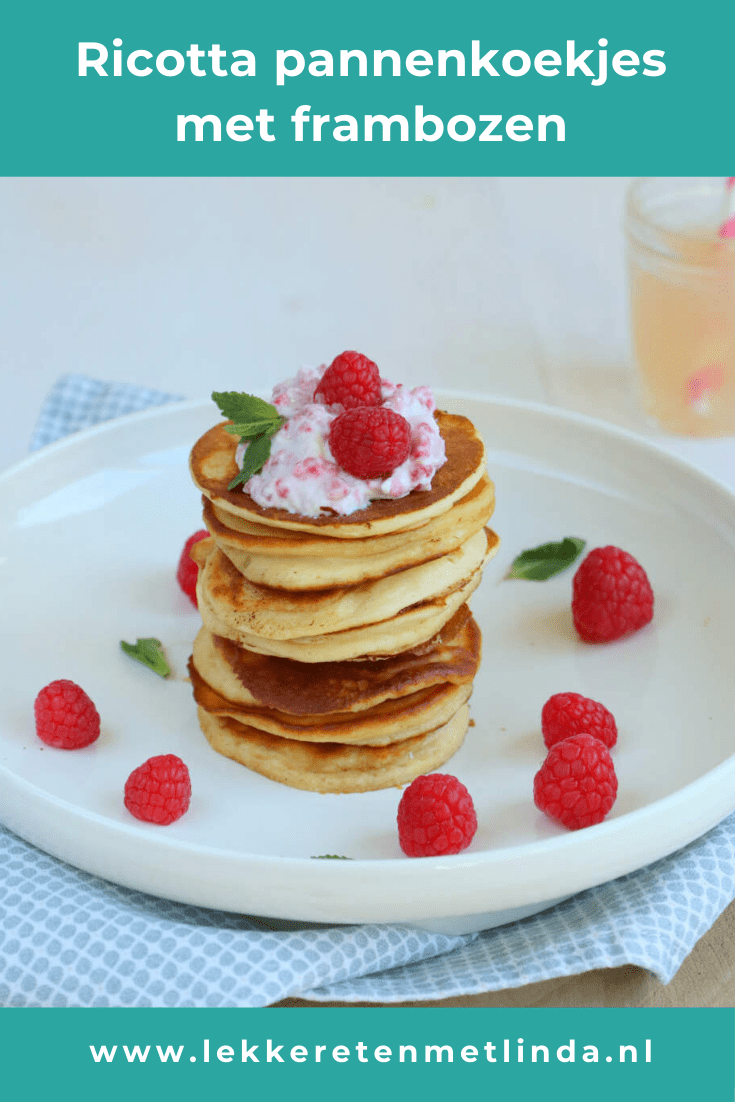 Ricotta pannenkoekjes met frambozen