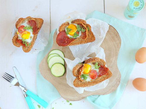 broodmuffins met ei