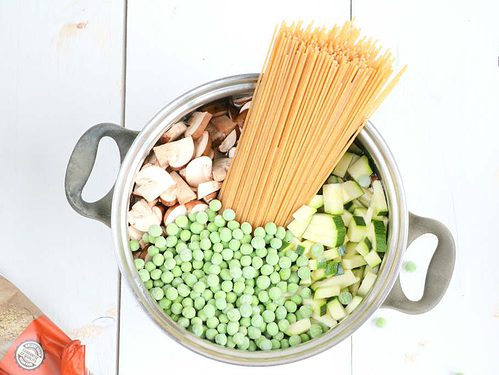eenpans spaghetti met courgette