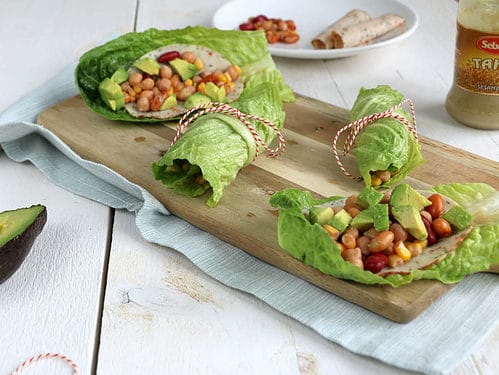 sla wraps met bonen