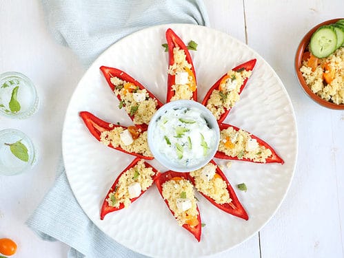 gevulde paprika met couscous