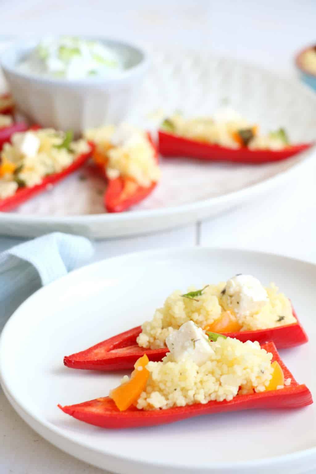 gevulde paprika met couscous
