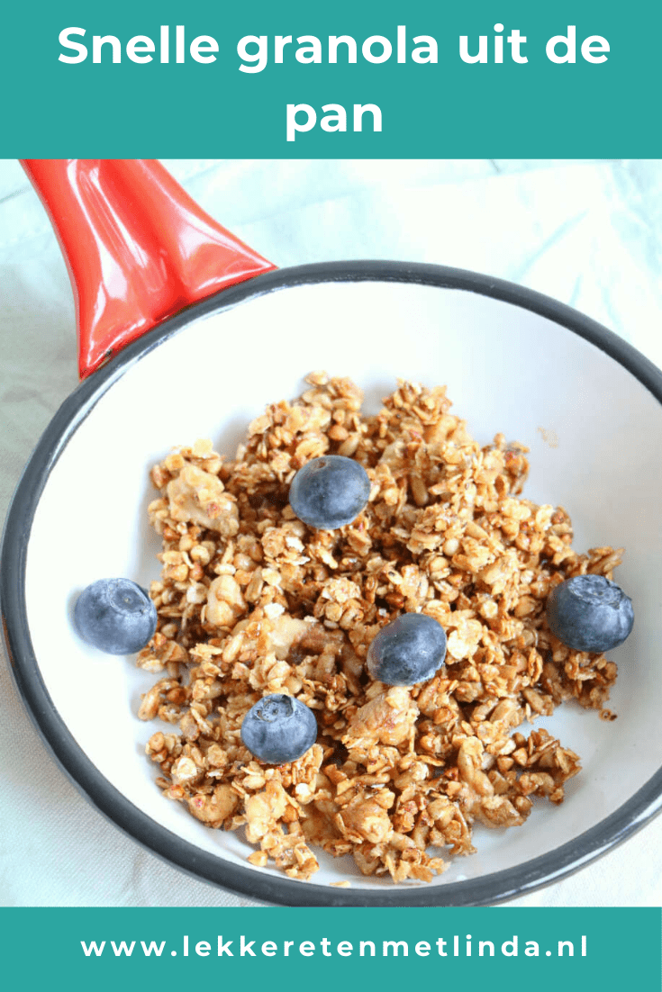 Snelle granola uit de pan
