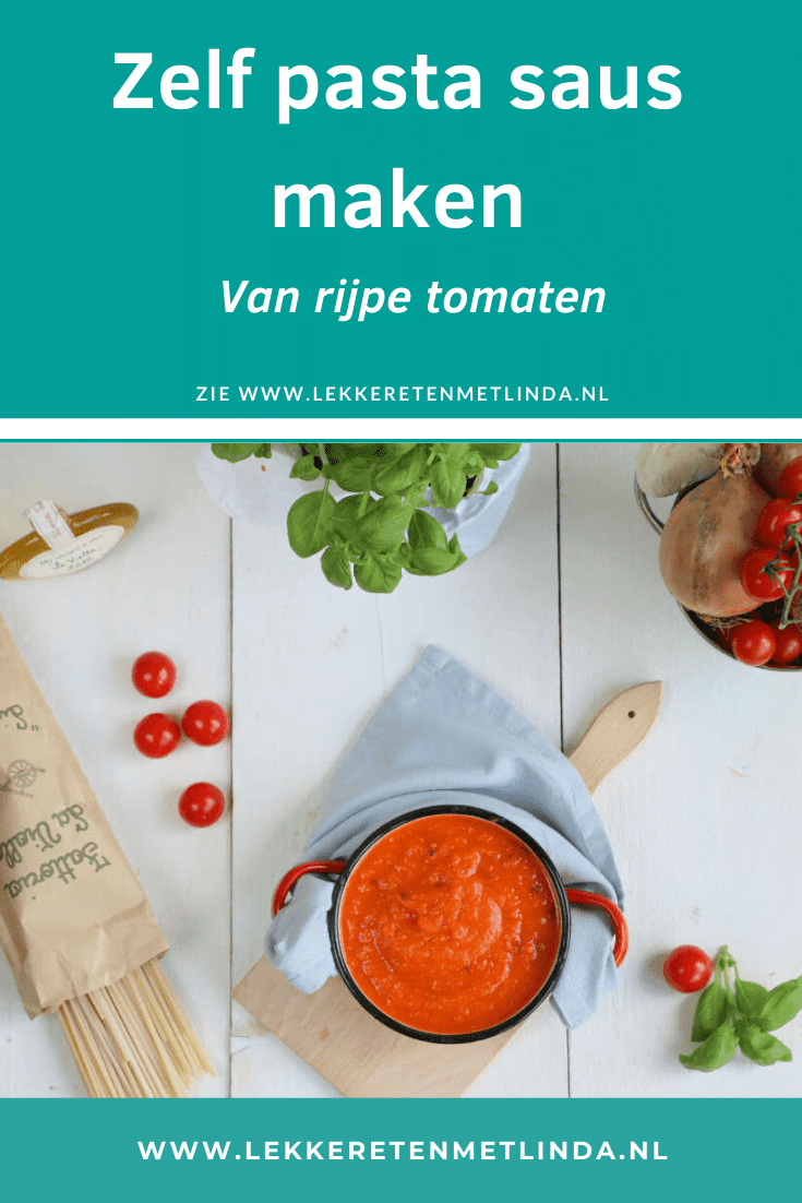 Zelf pastasaus maken van verse tomaten