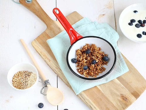 snelle granola uit de pan