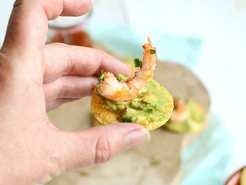 tortilla chips met garnalen
