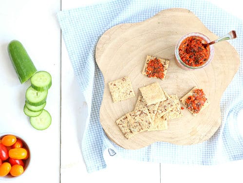 zelf paprika tapenade maken