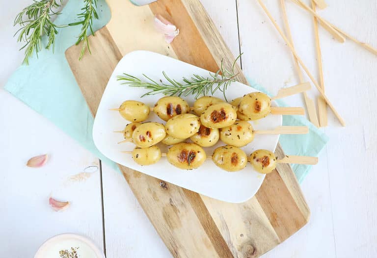Aardappelspies van de barbecue